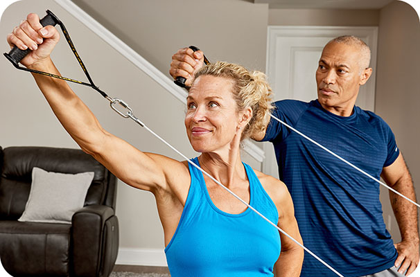 Total Gym arm exercise